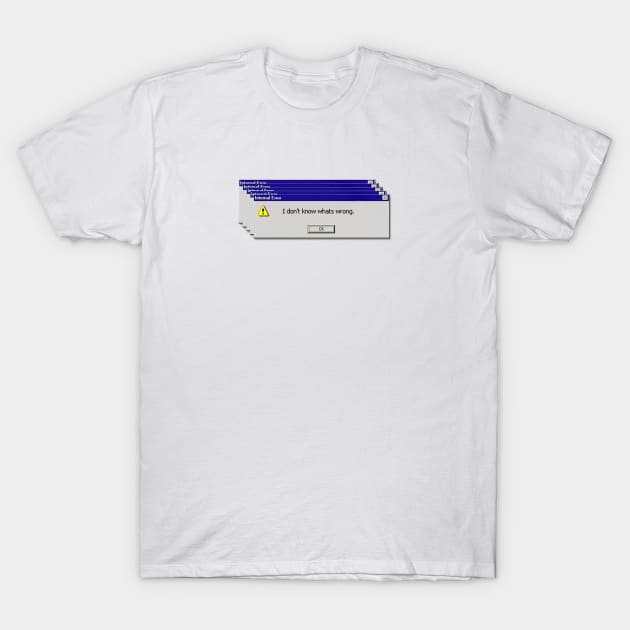 Computer browser error pop up T-Shirt by ballooonfish